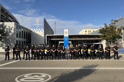 La Guàrdia Urbana ha presentat aquest matí la nova Unitat Policial de Reforç i Proximitat.