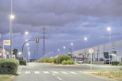 Imatge d’arxiu d’una de les avingudes principals del Polígon industrial de Constant