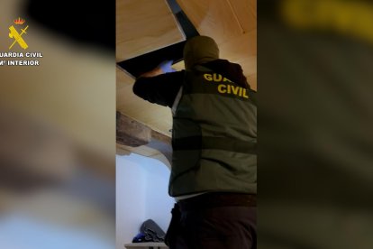 Imatge de l'operatiu de la Guàrdia Civil