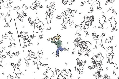 El programa de festes ha estat il·lustrat amb dibuixos del mateix Blanch