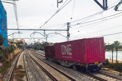 Imatge de l'últim tren descarrilat