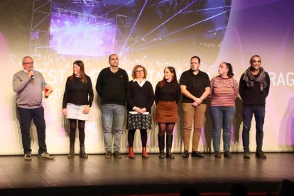 L'equip de l'àrea de Cultura de l'Ajuntament de Tarragona ha recollit el Premi ARC a millor programació musical de festa major per les festes de Santa Tecla