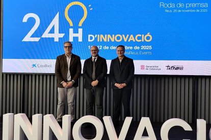 Fotografia de l'acte de presentació de les 24 hores d'Innovació en FP a Reus.