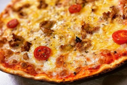 Imagen de una pizza de Casa Nostra de l'Espluga de Francolí.