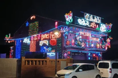 Imagen de archivo de la casa durante una Navidad pasada.