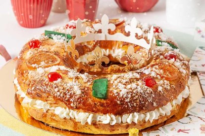 Un roscón de Reyes.