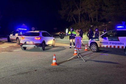 Imatge d'un control policial al Catllar.