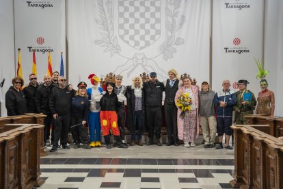 Imatge de la primera sessió del Judici de la XLIII Reina Carnestoltes i el seu XXX Concubí, que va tenir lloc a la sala de plens de l’Ajuntament.