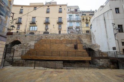Imagen de las bóvedas del Circo en la plaza dels Sedassos de Tarragona.
