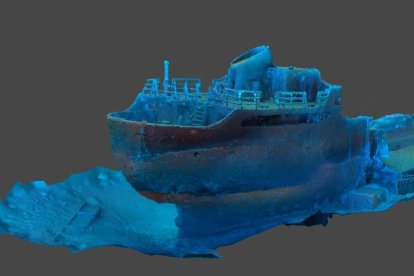 Rèplica del fons marí del Parc Subaquàtic del Port de Tarragona.