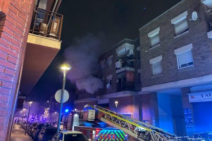 Imatge de l'incendi a Tarragona