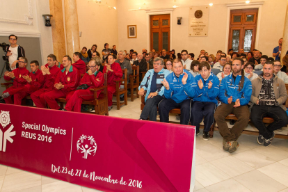 Recepció institucional als esportistes participants als Special Olympics Reus 2016