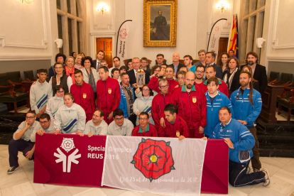 Recepció institucional als esportistes participants als Special Olympics Reus 2016