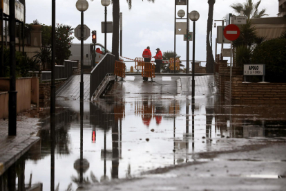 Els efectes del temporal d'aquest dimecres que ha afectat les poblacions del Camp de Tarragona.