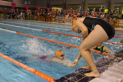 Les proves de natació dels jocs Special Olympics de Reus.
