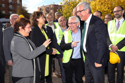 Acte de col·locació de la primera pedra de l'Edifici Blanc de la Muntanyeta