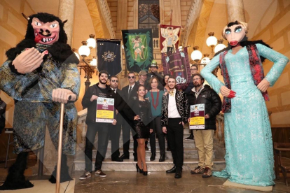 Presentació de la Bóta, el Ninot i la Ninota del Carnaval de Tarragona.