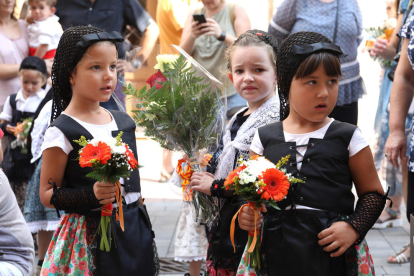 Ofrena floral i tanda de lluïment a la Festa Major de Torredembarra
