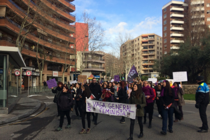 Mobilitzacions i aturades al Camp de Tarragona en motiu de la vaga feminista