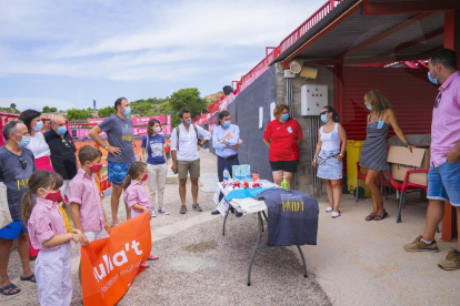 El tobogán acuático del Nàstic concentra los actos del 'Mulla't' en Tarragona