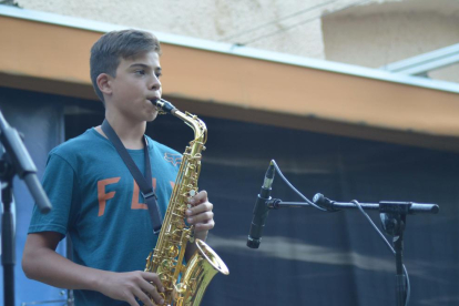 Combos d'estudiants de l'Escola de Música de la Selva del Camp actuen al Racó de la Palma, convidats dins les activitats del festival Reus Blues & Jazz