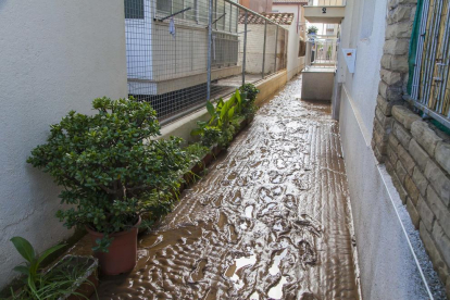 Les fortes pluges han deixat carrers inundats al municipi