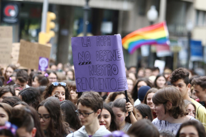 Manifestación de estudiantes contra el machismo