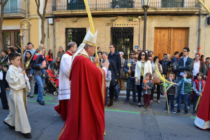 Bendición del Domingo de Ramos en Tarragona.