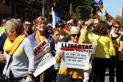 Primeres imatges de la manifestació d'avui a la capital catalana