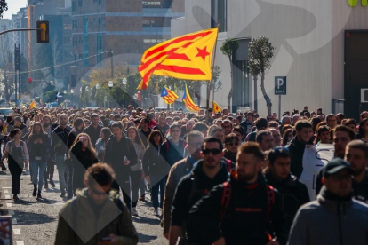 Concentración y cortes de la mañana en Tarragona (I)