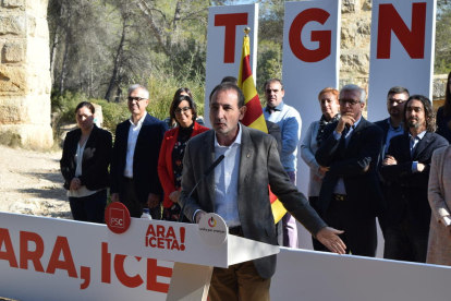 Miquel Iceta i Ramon Espadaler, a la presentació de la llista del PSC a Tarragona pel 21D