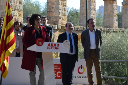 Miquel Iceta y Ramon Espadaler, en la presentación de la lista del PSC en Tarragona para el 21D