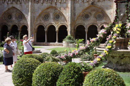 El patio de la Catedral se llena de visitas para ver el ou com balla, tradición de la celebración de Corpus.