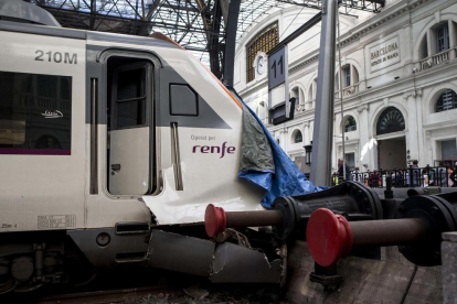 Accident de tren a l'estació de França