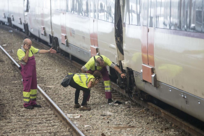 Accident de tren a l'estació de França