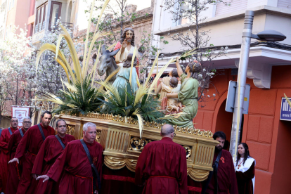 Processó Diumenge de Rams pels carrers de Tarragona.