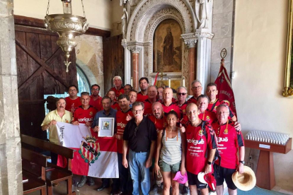 Caminada dels Nastiquers amb presència del president del conjunt grana.