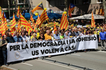 Totes les imatges de la manifestació d'aquest matí a la capital catalana