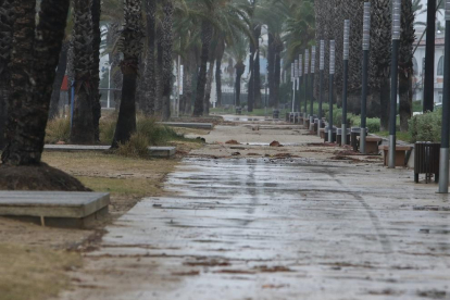 Varias calles del municipio han quedado completamente inundadas
