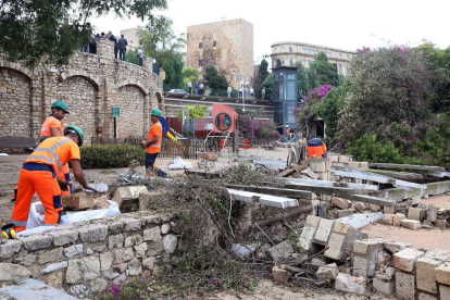 Imatges dels desperfectes que ha causat l'intens episodi de pluges a Tarragona