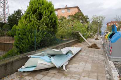 Imatges dels desperfectes causats pel temporal a Valls