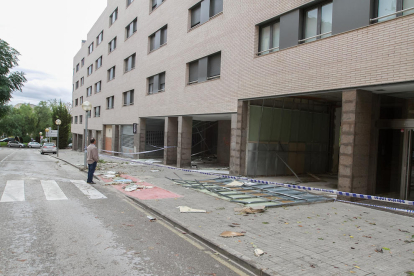 Imatges dels desperfectes causats pel temporal a Valls 2