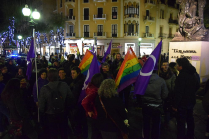 Manifestació a Tarragona en el dia contra la violència de gènere.