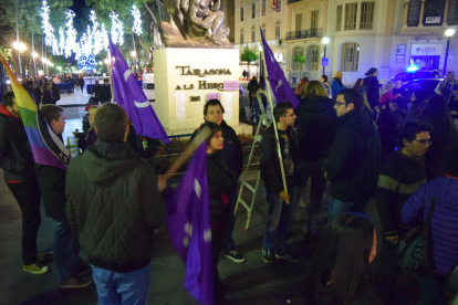 Manifestación en Tarragona en el día contra la violencia de género.