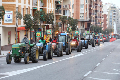 Marxa pagesa al seu pas per Tarragona.