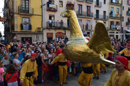El Seguici de Tarragona camino a la procesión de Santa Tecla.