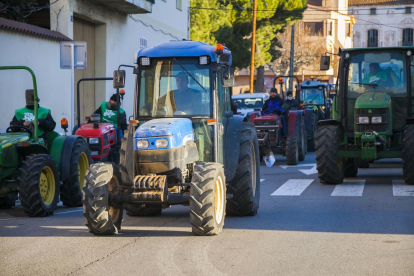 Unió de Pagesos ha convocat la tractorada, que ha anat des del Morell a Tarragona