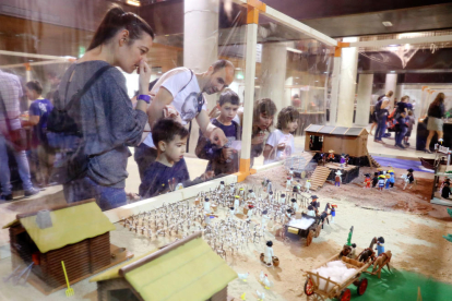 El Palau Firal de Tarragona ha acogido exposiciones con miles de figuritas.