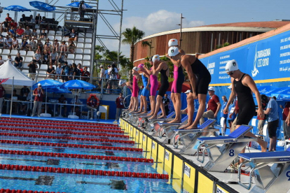 Primer dia de les competicions de natació dels Jocs Mediterranis