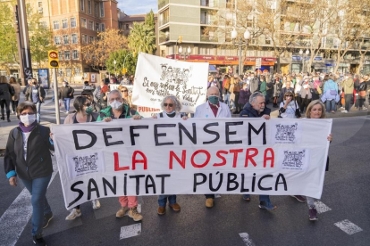 Manifestació per la sanitat pública